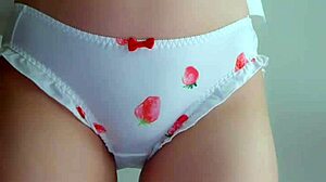 Classmate in cute underwear craves intense vibrator action.