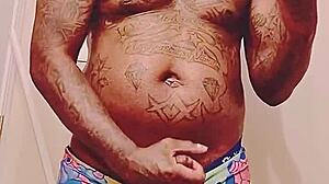 My black lover's big cock jizzes