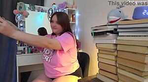 russian actress in solo backstage shoot