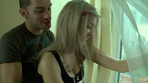 Blonde Teen 18+ Elenna W Gives Her Ass in Anal Doggystyle Fucking