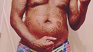 My black lover's big cock jizzes