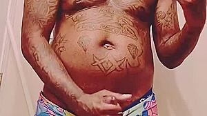 My black lover's big cock jizzes