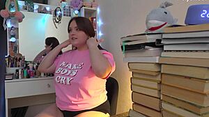 russian actress in solo backstage shoot