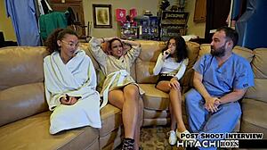 I Feel Overwhelmed As Human Guinea Pig Enduring Mandatory Hitachi Orgasms From Nurses Like Aria Nicole