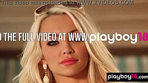 petite naked blondie lindsey pelas shows off her massive natural boobs in a softcore undressing scene