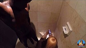 Layla Red screams with that shower dick pounding!