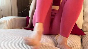 stepson chats with busty stepmother.