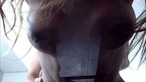 HOT BLONDE TRANSSEXUAL GETS ANAL BLOWJOB AND SEX