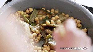 Private black bbc lover cassie fire gets milk after taking dark meat