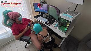 Whore in Maid Cosplay Obeys Boss's Son with Doggystyle, Blowjob, and Cum in Mouth