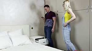 cumming on teen avrora sky's shaved pussy