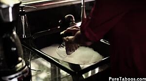 beautiful teen moans drill me in taboo threesome with small tits