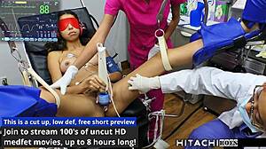 I Feel Overwhelmed As Human Guinea Pig Enduring Mandatory Hitachi Orgasms From Nurses Like Aria Nicole