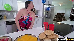 bangbros - gianna dior surprises her stepdad on fathers day by getting completely naked and ready to suck his dick.