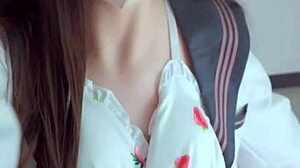 Classmate in cute underwear craves intense vibrator action.