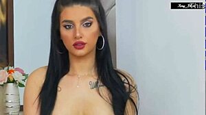 Amy Blair Teases With Big Tits In Pantyhose.