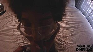 Slim Thick Redbone Nerd's Intense Sneaky Link Chronicles With Big Black Cock