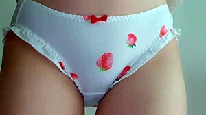 Classmate in cute underwear craves intense vibrator action.