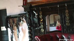 Wild Blonde Teen Ripped Clothes In Barcelona Outdoor Action!