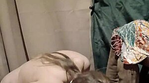 European Housewife Flashes Tits in Bondage Orgasm with Dominatrix Toys