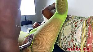 Young Ebony Gets Pounded Hard for Cum