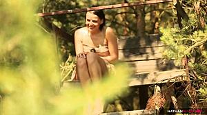 naomi woods feels excited for shaved audition blowjob