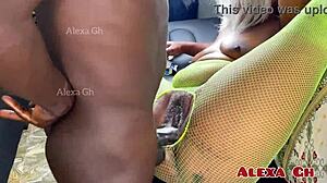 Young Ebony Gets Pounded Hard for Cum