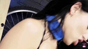 horny guy drills moist cunts of sluts in threesome cum in mouth