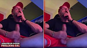 prollking xxl showing off his big dick in socks