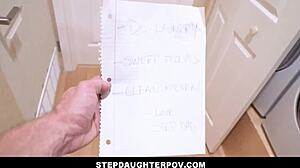 Big Ass Stepdaughter Fucks Stepdad Before He Leaves!