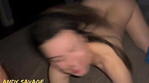 Pov with big ass cheating girlfriend moaning and orgasming in homemade scene.