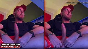 prollking xxl showing off his big dick in socks