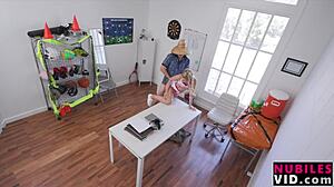 Cheerleader Caught By Coach Not Wear Panties