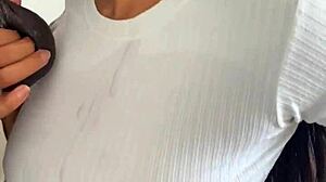 i really enjoy satisfying my desires with a huge meat dildo