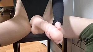 Sissi dominates with huge dildo and fat ass worship.