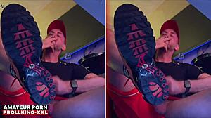 prollking xxl showing off his big dick in socks