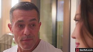 my busty latina roommate intensely sucks european big cock