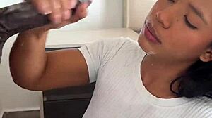 i really enjoy satisfying my desires with a huge meat dildo