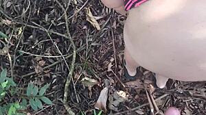 hot girl fucks in the park makes the guy cum and keeps fucking