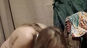 European Housewife Flashes Tits in Bondage Orgasm with Dominatrix Toys