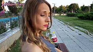 Picked up a beautiful petite girl in the park for coffee and chat