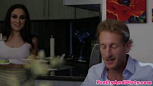 Squirting housewife gets plowed by husband in missionary and doggystyle with facial finish.