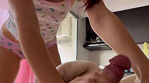 My petite stepsister begs for anal action in her tight ass
