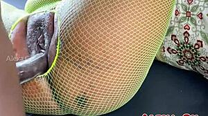 Young Ebony Gets Pounded Hard for Cum