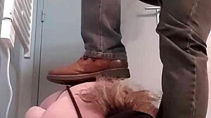 Check out this bondage session where she blows and cums on order