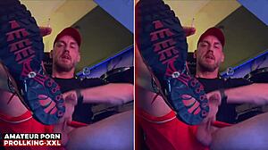 prollking xxl showing off his big dick in socks