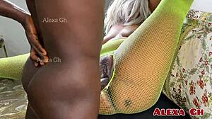 Young Ebony Gets Pounded Hard for Cum