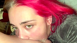 Hard sloppy throat fuck with deepthroat and ball licking!