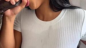 i really enjoy satisfying my desires with a huge meat dildo