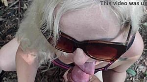 hot girl fucks in the park makes the guy cum and keeps fucking